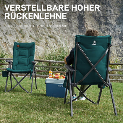 EVER ADVANCED Campingstuhl faltbar, 4-fach verstellbar, bis 150 kg