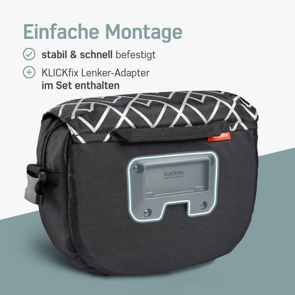 Borgen KLICKfix System Fahrrad Lenkertasche – 5L