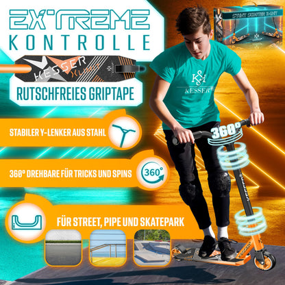 KESSER Stunt Scooter X-Limit – Robuster Trickscooter Orange
