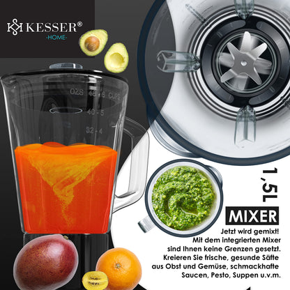 KESSER K-KM 3000 3-in-1 Küchenmaschine Fleischwolf 5.5L