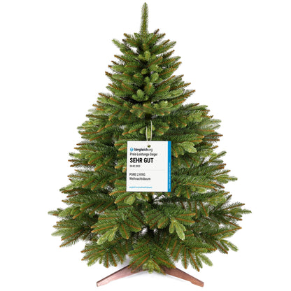 Pure Living premium naturgetreuer Weihnachtsbaum - 120cm. Naturgetreuer, grüner Tannenbaum zur weihnachtlichen Dekoration.