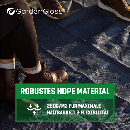 GardenGloss Vorzeltteppich 250x500 cm Campingteppich wetterfest