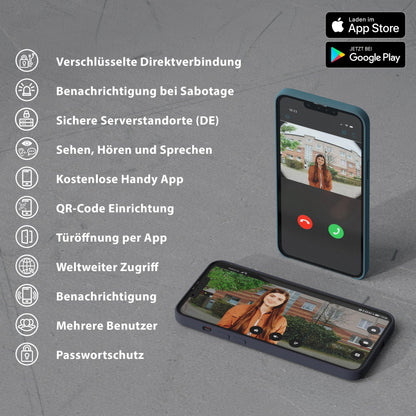 Goliath Videotürsprechanlage mit Kamera - 7 Zoll Monitor