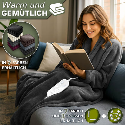 sinnlein Heizdecke Elektrisch Plüsch - XXL 200x180 cm