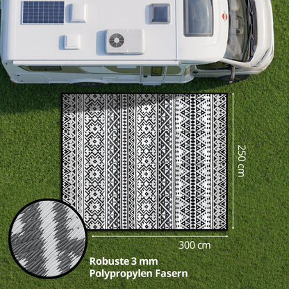 EVOCAMP Outdoor Teppich 250x300 cm, wetterfester Vorzeltteppich