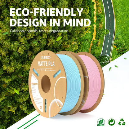 ELEGOO Matte PLA Filament 1,75 mm, 4 kg Multicolor Bundle, ±0,02 mm