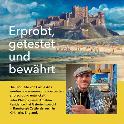 Castle Art Supplies Buntstifte Set, 120 Stifte im Reissverschlussetui