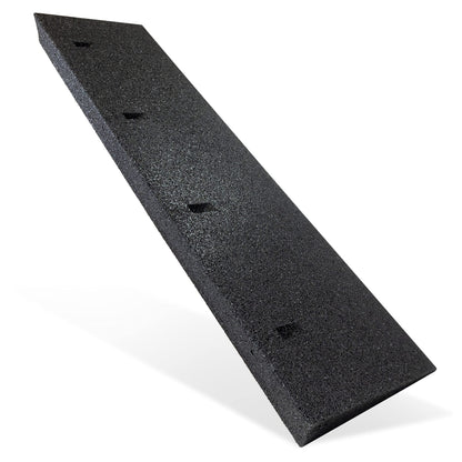 TopRubber Bordsteinrampe 1000x250x70 mm Auffahrrampe aus Gummigranulat mit abgeflachter Kante