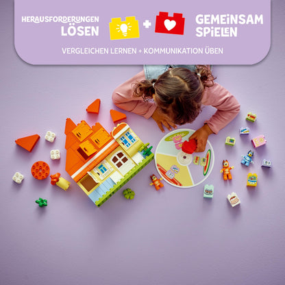 LEGO DUPLO Bluey Familienhaus Lernspielzeug - mit Memory-Spiel - 10459