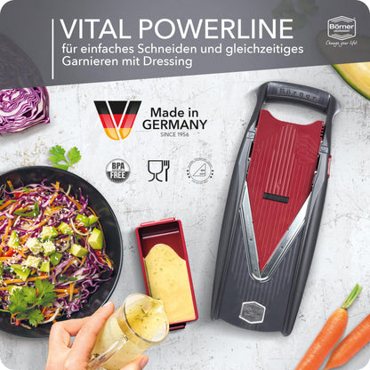 Börner Vital Gemüsehobel Profi Set - 12 Schnittarten Edelstahl