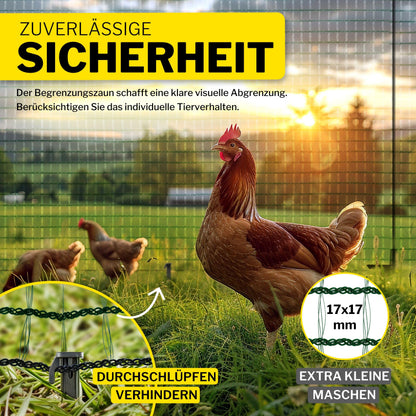 horizont Begrenzungszaun FIX mobiler Zaun 15m x 110cm