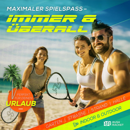 Rush Racket RS3 Speed Badminton Set 5-teilig mit Tragetasche
