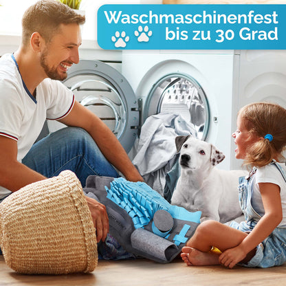 Briliantwerk Schnüffelteppich für Hunde, Intelligenzspielzeug, Blau