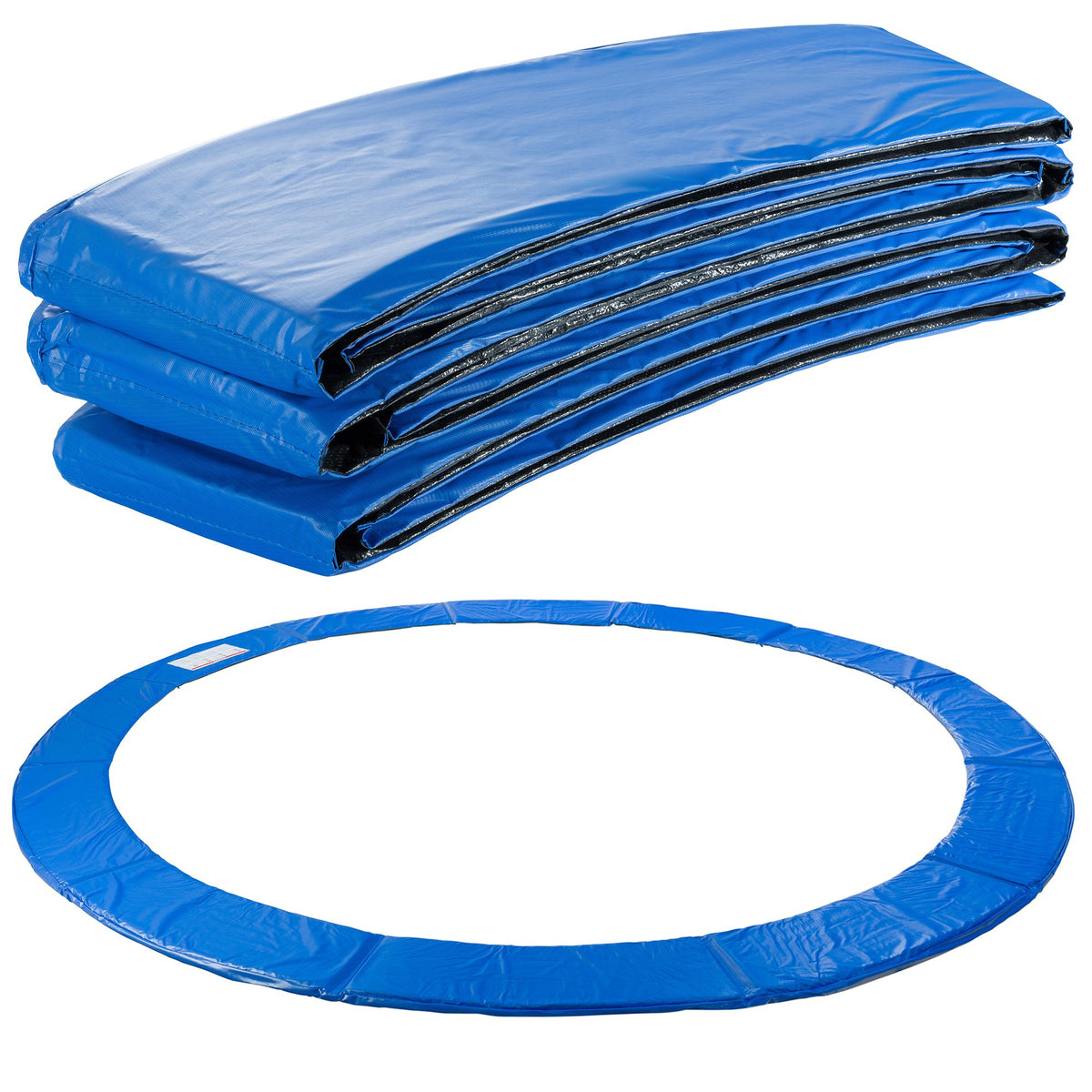 Arebos Trampolin Randabdeckung Federschutz Ø 396 cm blau, ringförmig aus PVC