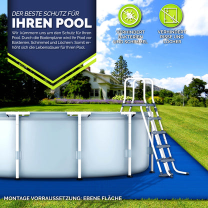 tillvex Pool Bodenplane 396 x 396 cm für Pools bis Ø 366 cm