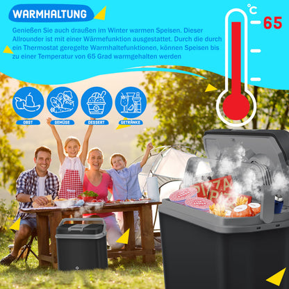 KESSER Kühlbox 24 L thermoelektrisch kühlt & wärmt 12V/230V