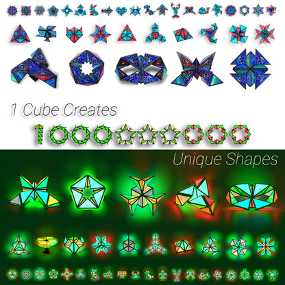 TOSY Magnet Pyramid Würfel – Leuchtendes Puzzle 1 Stein