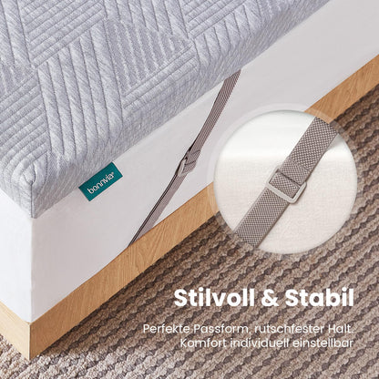 Bonnvia® Topper 180x200cm - Hochdichter Schaumstoff H4/H5
