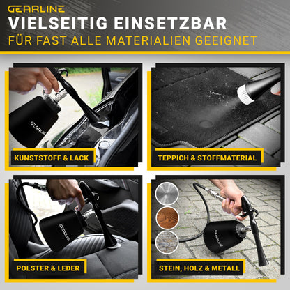 GEARLINE Druckluft-Reinigungspistole DR001 Set mit Wirbelstrahl