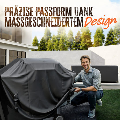 AMZBBQ Grillabdeckung 150 x 120 x 75 cm, wasserdichte Abdeckhaube