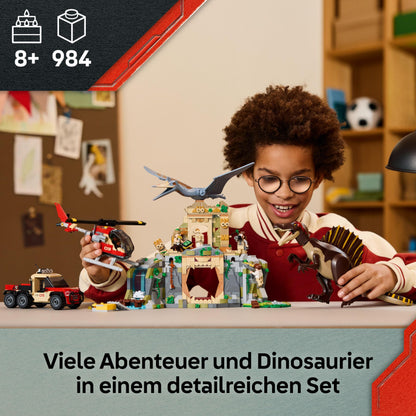LEGO Jurassic World Spinosaurier Quetzalcoatlus Hubschrauber Set 76976