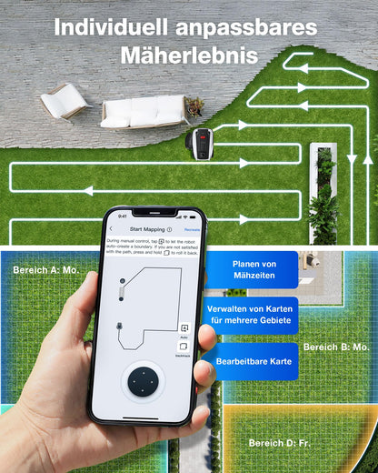 ECOVACS GOAT O1200 LiDAR PRO Mähroboter ohne Begrenzungskabel