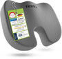feela Orthopädisches Sitzkissen Medium – Ergonomisches Memory-Kissen, U-förmig, Dunkelgrau