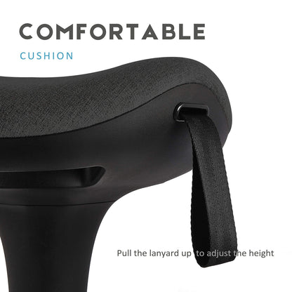 IWMH Ergonomischer Sitz-Steh-Hocker, hochverstellbar – Schwarz