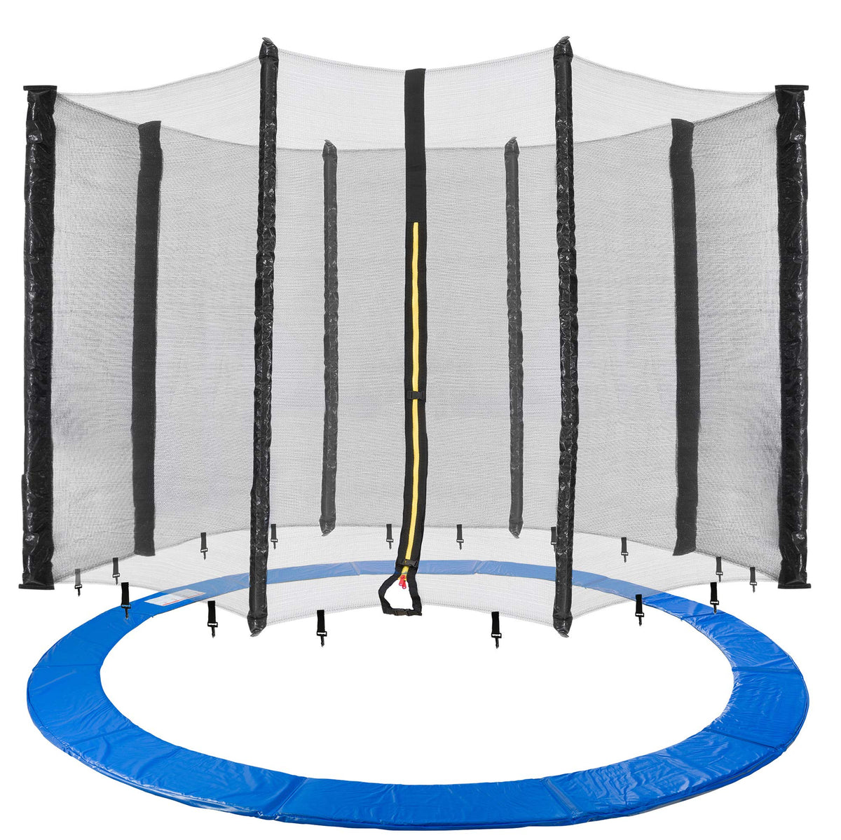 Arebos Trampolin Randabdeckung und Sicherheitsnetz, 366 cm, 8 Stangen