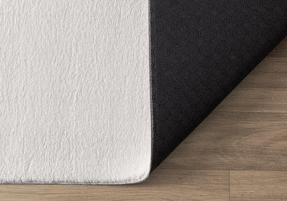 the carpet Relax Kurzflor Teppich in Felloptik, Creme, 300 x 400 cm