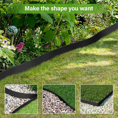 Forever Speed Rasenkante Kunststoff flexibel 20 m x 5 cm schwarz