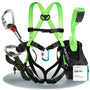 FLG Safetytec Fallschutz Komplettset 2-Punkt – 10m Verb., 2m Bandschlinge: 2-Punkt-Gurt, 10m Seil, 2m Bandschlinge zur Absturzsicherung.