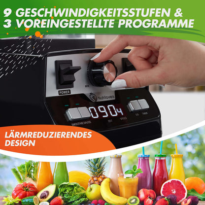 NUTRI-BLENDER MAX Hochleistungsmixer - 2000W, 2L Tritan