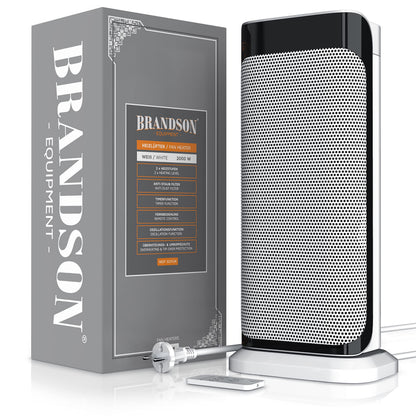 Brandson Keramik-Heizlüfter 2000 W mit Fernbedienung und Oszillation