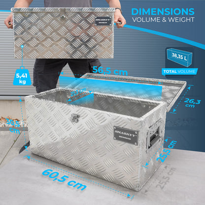 Aluminium Transportbox Truckbox Werkzeugkasten – 615x265x300 mm