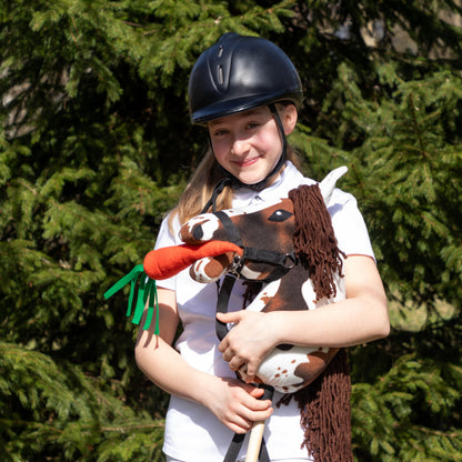 SKIPPI Hobby Horse A3 Steckenpferd - Braunschecke Halfter Set