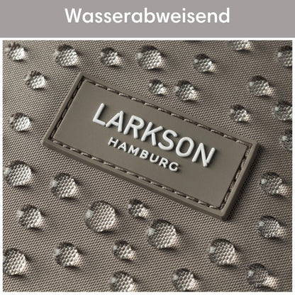 LARKSON No 4 Rolltop Rucksack mit Laptopfach, grau, 16 bis 20 Liter