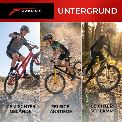 Fincci Fahrradreifen 20 x 1.95 Zoll faltbar, 2er-Set mit Schläuchen