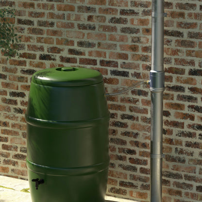 IGarden Regenwassersammler DN100 – Stahl/Alu doppelwandig, mit Schlauch