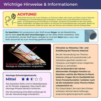 SchattenFreude Thermo-Rollo mit Kassette nach Mass, weiss
