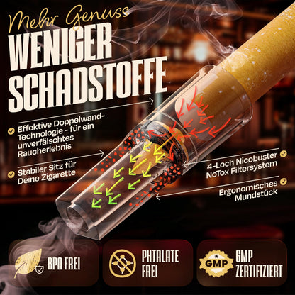 Nicobuster Zigarettenfilter Aufsteckfilter, 720 Stück, 8 mm