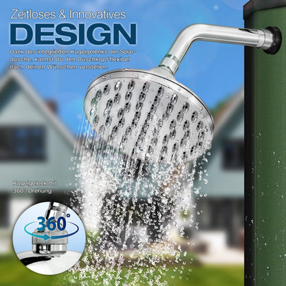 tillvex Solardusche 35 Liter mit Abdeckung und Fussdusche