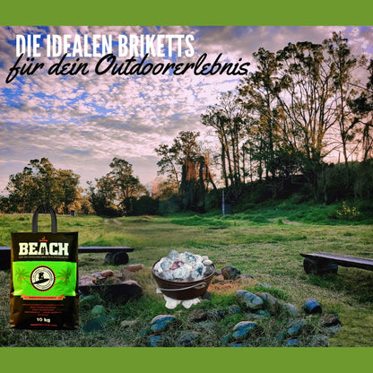 BlackSellig Beach Kokos Grillbriketts 20 kg für BBQ & Smoker
