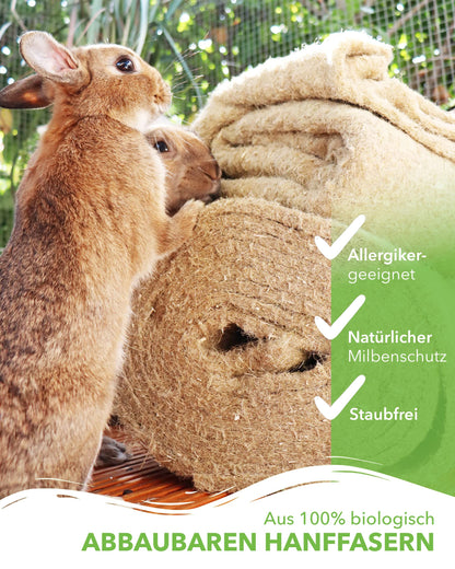 Nagerteppich.de Hanf-Nagerteppich, 10 m x 60 cm, 5 mm stark