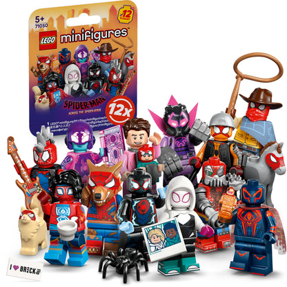 LEGO Minifiguren 71050 Spider-Man Across the Spider-Verse, 12er-Set – zwölf baubare Sammelfiguren