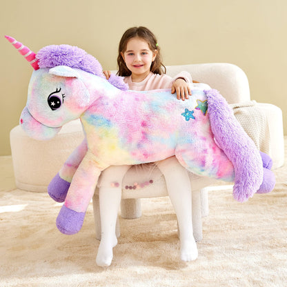 IKASA Einhorn Jumbo Plüschtier – 110cm Grosses Stofftier