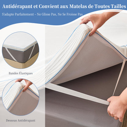 Solviente Matratzentopper 160x200 cm H3, Memory Foam & Kaltschaum