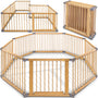 KIDUKU® Baby Laufgitter XXL klappbar 7.2m mit Tür, 8 Elemente. Großes, modulares Laufgitter mit integrierter Tür für einen sicheren Spielbereich für Babys und Kleinkinder.