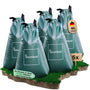 baumbad Bewässerungsbeutel 75 Liter 5er-Set, UV-beständig, Grün, aus faserverstärktem PVC mit Reissverschluss
