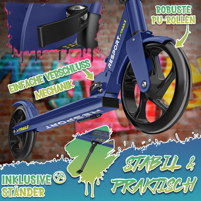 RE:SPORT Cityroller Scooter klappbar, höhenverstellbar, bis 100 kg